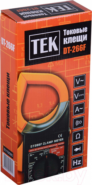 Изображение товара Клещи токоизмерительные Ресанта DT 266F (61/10/505)