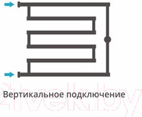 Изображение товара Полотенцесушитель водяной Сунержа High-Tech L+ 50x65 / 00-4052-5065