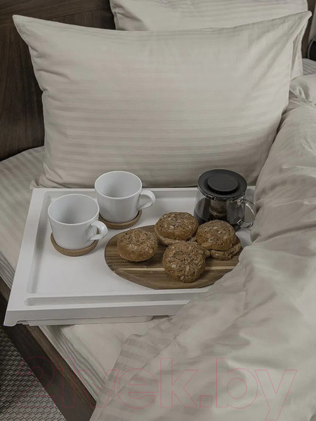 Изображение товара Комплект постельного белья Amore Mio Страйп-сатин Cream Евро / 47960