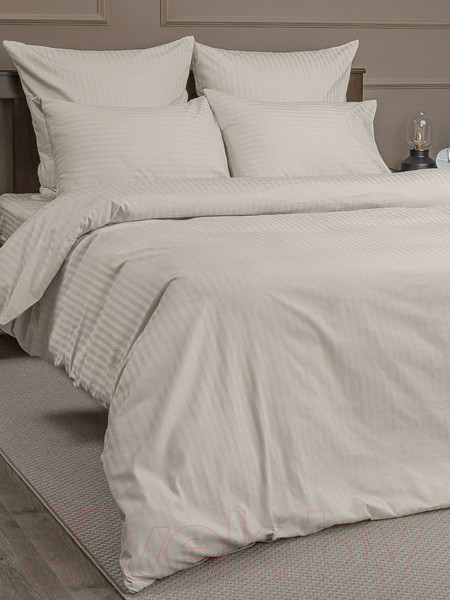 Изображение товара Комплект постельного белья Amore Mio Страйп-сатин Cream Евро / 47960