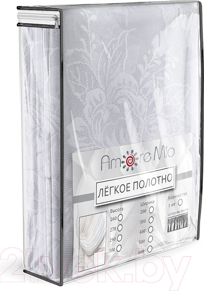 Изображение товара Гардина Amore Mio Жаккардовый M 3008 300x270 / 15975 (белый)