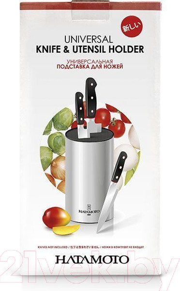 Изображение товара Подставка для ножей Hatamoto PWBS-15D-SLVB