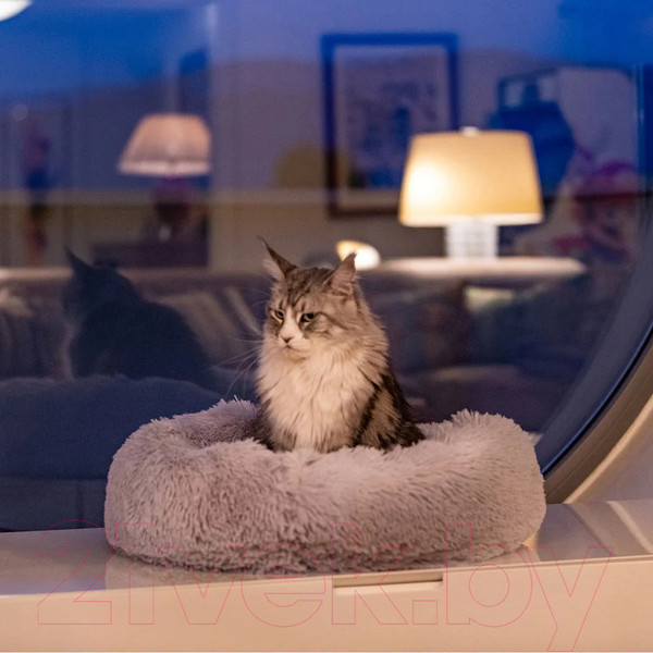 Изображение товара Лежанка для животных Ferplast Cuddly 60 / 83190621 (серый)