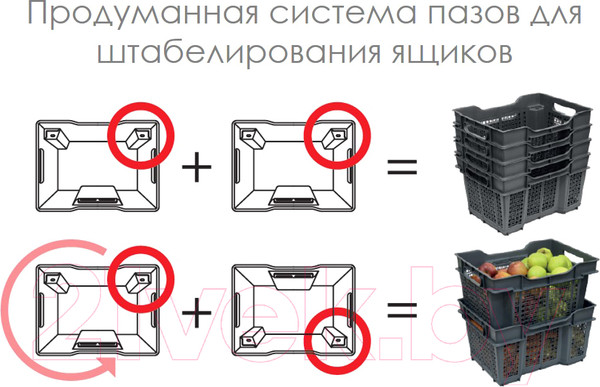 Изображение товара Ящик для хранения Violet V171608 (16л, серый)