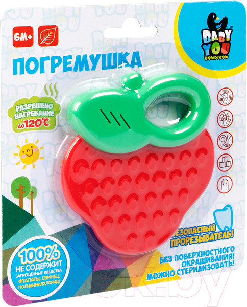 Изображение товара Прорезыватель для зубов Bondibon Baby You. Ягодка / ВВ5836