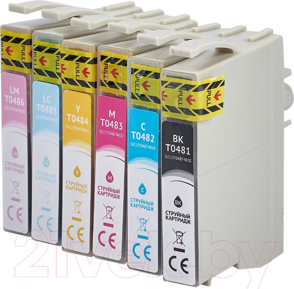 Изображение товара Комплект картриджей Sakura Printing SIC13T04874010