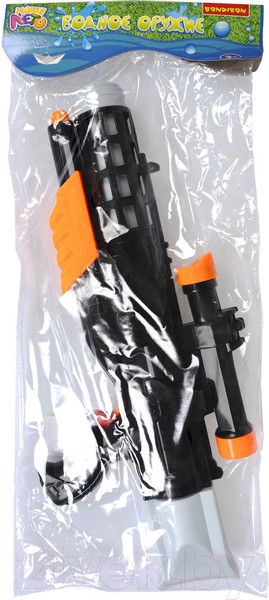 Изображение товара Бластер игрушечный Bondibon Водный пистолет. Наше лето / ВВ5801 (черный)