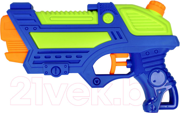 Изображение товара Бластер игрушечный Bondibon Водный пистолет. Наше лето / ВВ5804 (зеленый/синий)