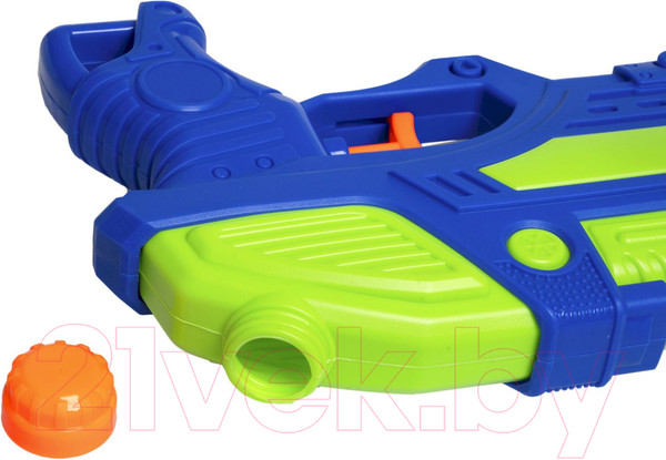 Изображение товара Бластер игрушечный Bondibon Водный пистолет. Наше лето / ВВ5804 (зеленый/синий)