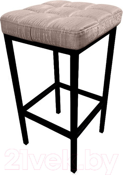 Изображение товара Табурет барный Древпром Камелот ДП2-07 (черный матовый/Bengal бежевый)