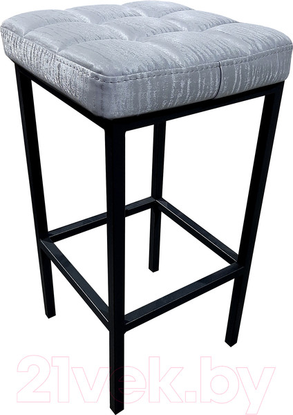 Изображение товара Табурет барный Древпром Камелот ДП2-07 полубарный (черный матовый/Bengal серый)