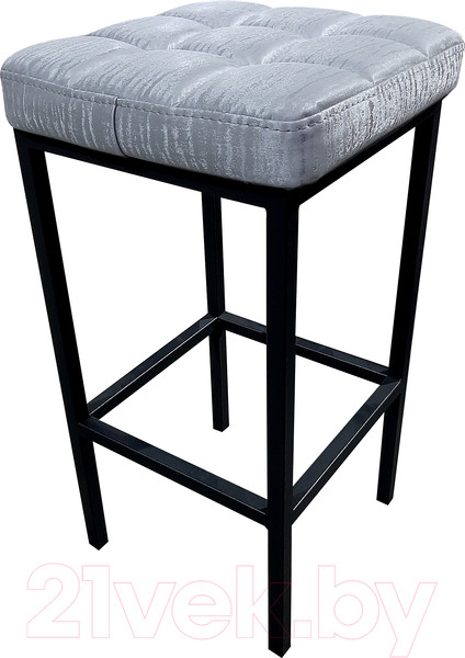 Изображение товара Табурет барный Древпром Камелот ДП2-07 полубарный (черный матовый/Bengal серый)