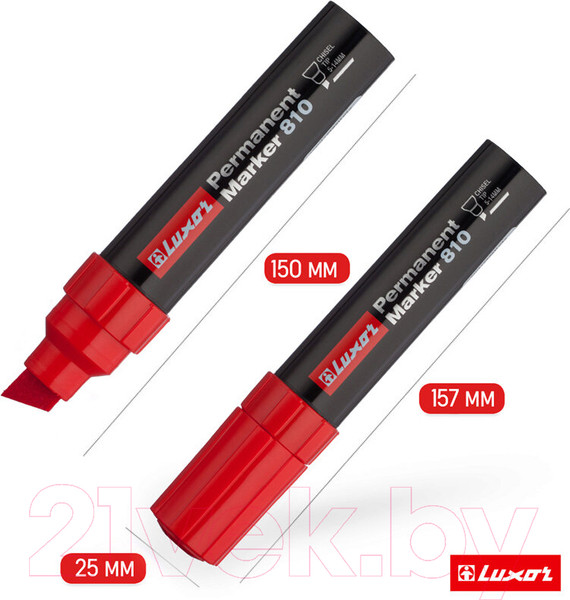 Изображение товара Маркер перманентный Luxor 810 / 3173 (красный)