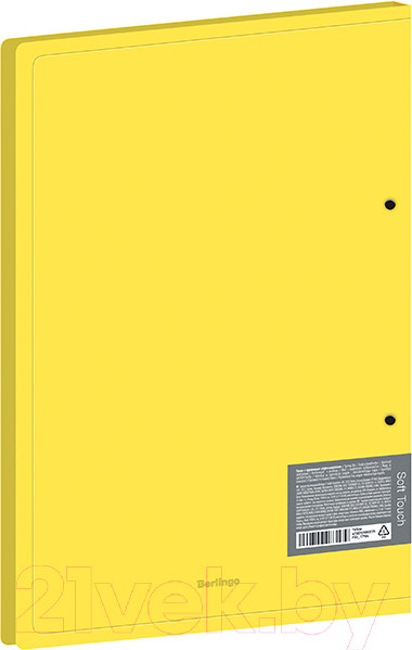 Изображение товара Папка для бумаг Berlingo Soft Touch / FS4_17984 (желтый)