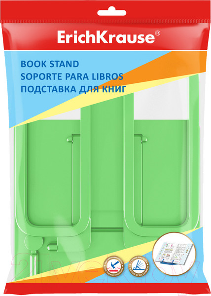 Изображение товара Подставка для книг Erich Krause Base Neon Solid / 58039 (зеленый)