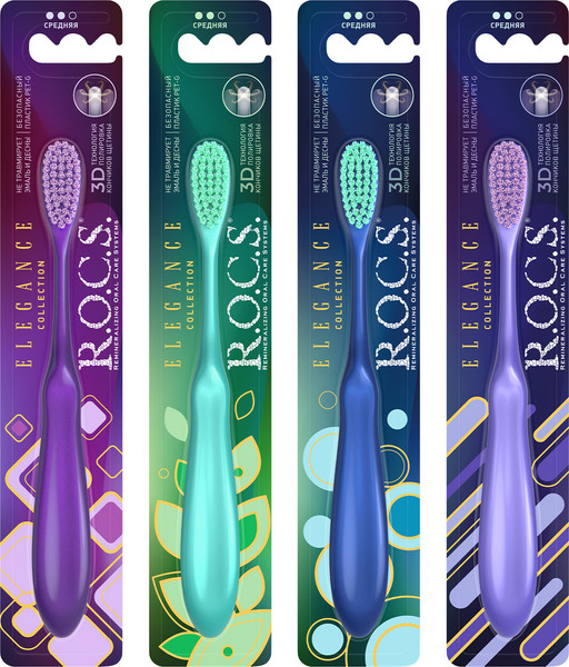 Изображение товара Зубная щетка R.O.C.S. Elegance средняя