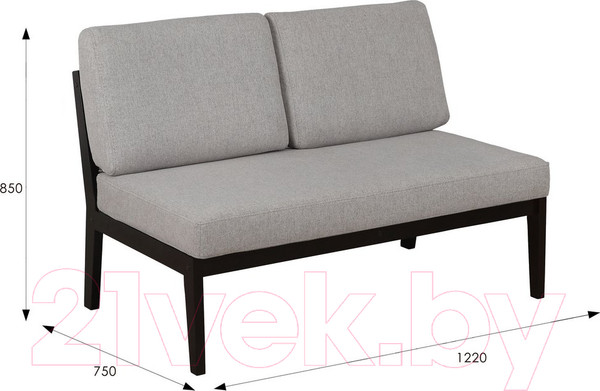 Изображение товара Диван Мебелик Массив (серый/венге)