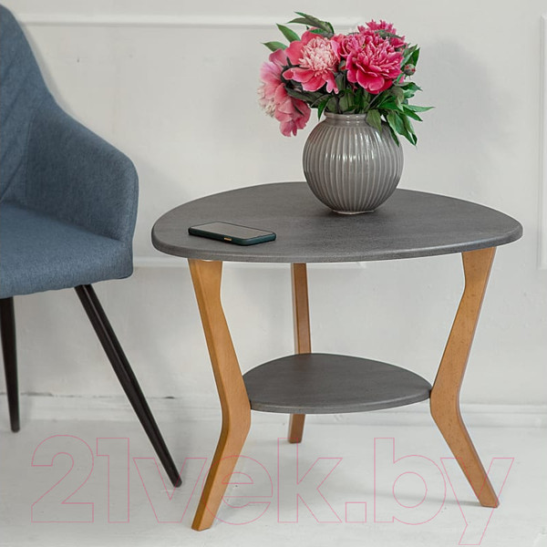 Изображение товара Журнальный столик Мебелик BeautyStyle 15 (серый бетон/бук)