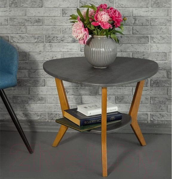 Изображение товара Журнальный столик Мебелик BeautyStyle 15 (серый бетон/бук)