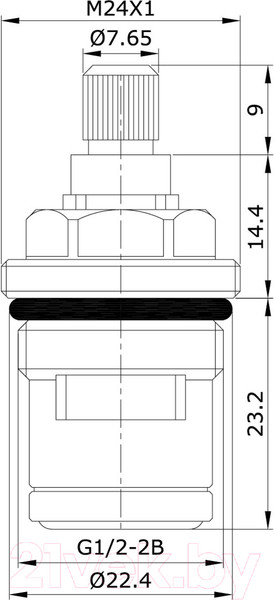 Изображение товара Кран-букса IDDIS Optima Home 998CR461SM