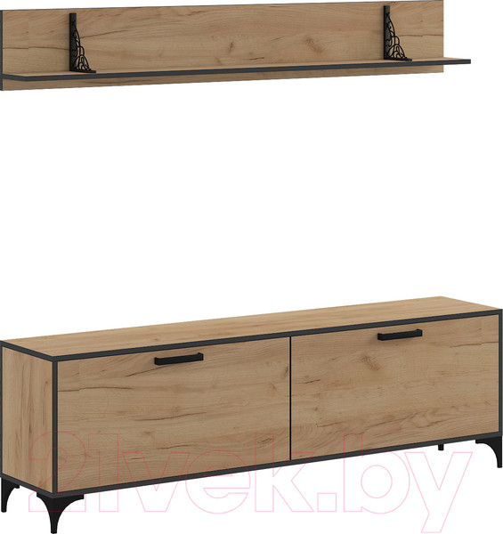 Изображение товара Полка Genesis Мебель Oskar Loft (дуб золотой)