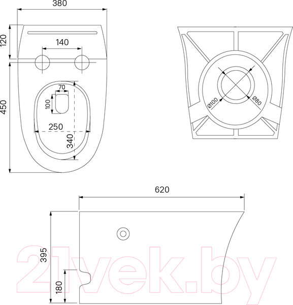 Изображение товара Унитаз напольный IDDIS Pulse PULIDSEi26