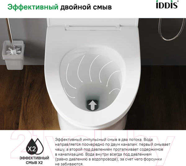 Изображение товара Унитаз напольный IDDIS Pulse PULIDSEi26