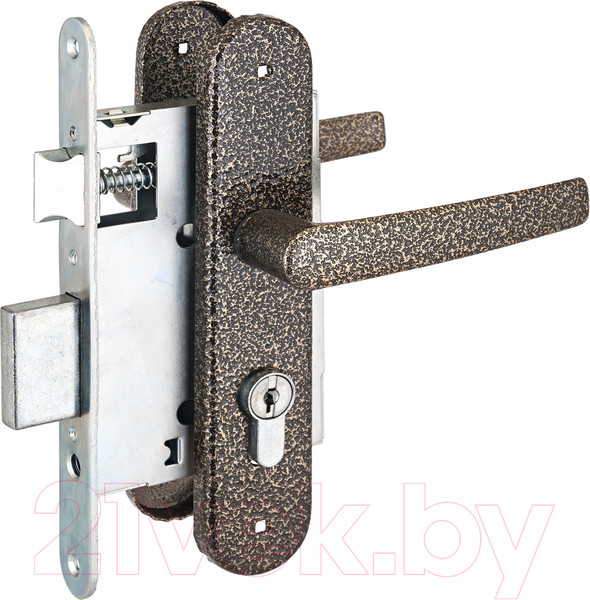 Изображение товара Замок врезной Птимаш ЗВ4-3.08 (бронза, стяжки)