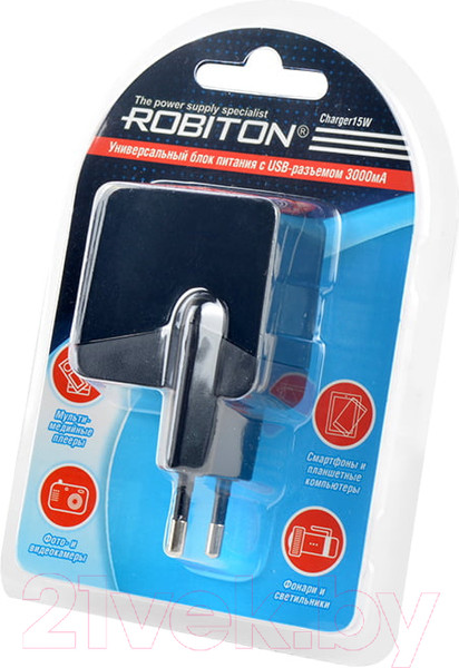 Изображение товара Адаптер питания сетевой Robiton Charger 15W BL1 / БЛ15167