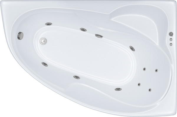 Изображение товара Ванна акриловая Triton Изабель 170x100 L Стандарт Flat (с гидромассажем)