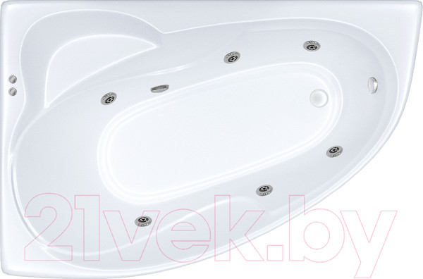 Изображение товара Ванна акриловая Triton Изабель 170x100 R Базовая Flat (с гидромассажем)