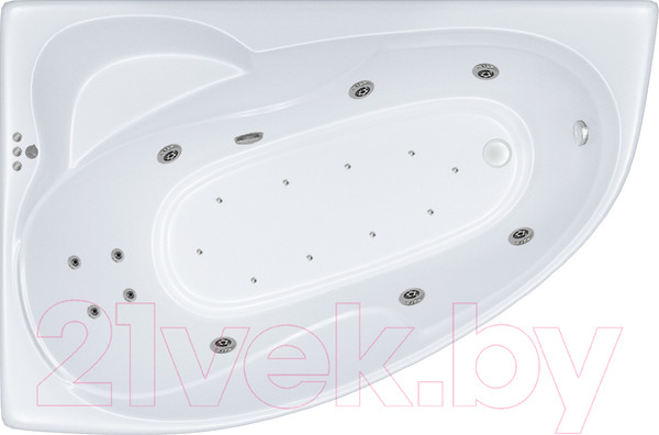 Изображение товара Ванна акриловая Triton Изабель 170x100 R Люкс Flat (с гидромассажем)