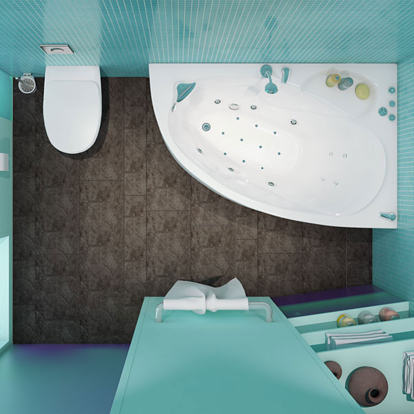 Изображение товара Ванна акриловая Triton Николь 160x100 L Базовая Flat (с гидромассажем)