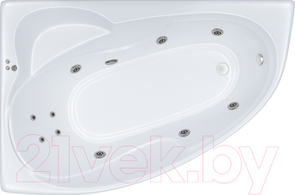 Изображение товара Ванна акриловая Triton Николь 160x100 R Стандарт Flat (с гидромассажем)