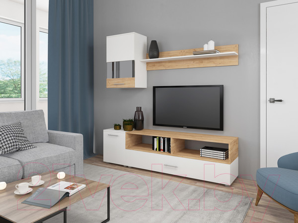 Изображение товара Горка Genesis Мебель Oskar 2 (белый/дуб золотой)