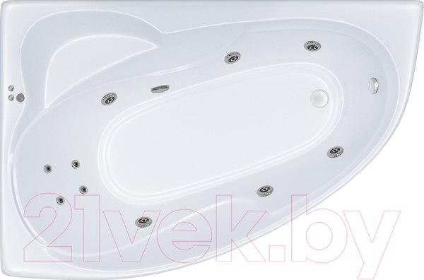 Изображение товара Ванна акриловая Triton Кайли 150x100 R Стандарт Flat (с гидромассажем)