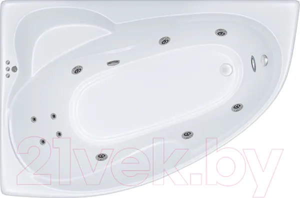 Изображение товара Ванна акриловая Triton Кайли 150x100 R Комфорт Flat (с гидромассажем)