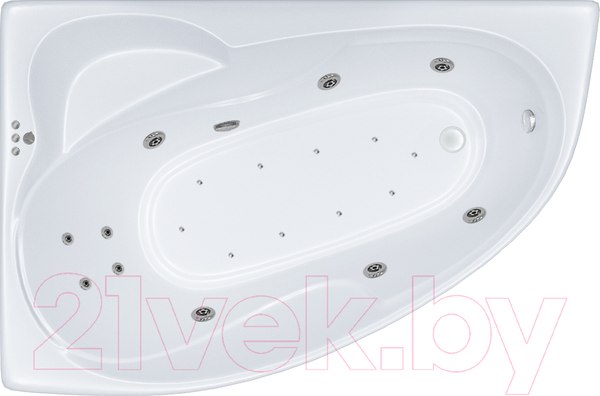Изображение товара Ванна акриловая Triton Кайли 150x100 R Люкс Flat (с гидромассажем)