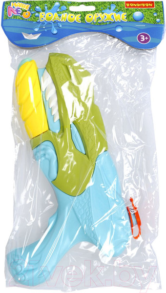 Изображение товара Бластер игрушечный Bondibon Водный пистолет. Наше лето / ВВ5798 (зеленый/голубой)