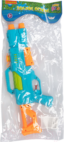 Изображение товара Бластер игрушечный Bondibon Водный пистолет. Наше лето / ВВ5797 (голубой)