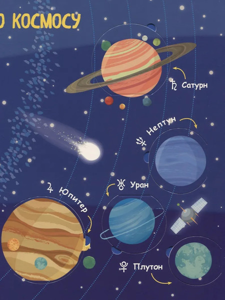 Изображение товара Развивающая книга АСТ Космос. Секретные окошки, твердая обложка