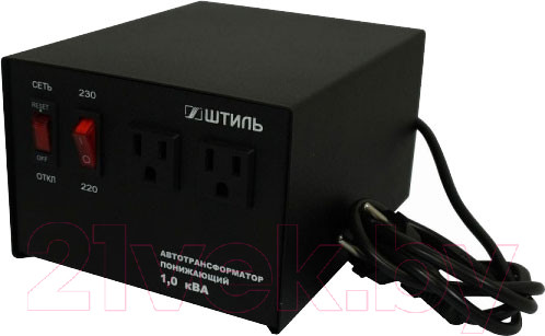 Изображение товара Трансформатор понижающий Штиль АТ 230-220/120-1.0-50 (черный)