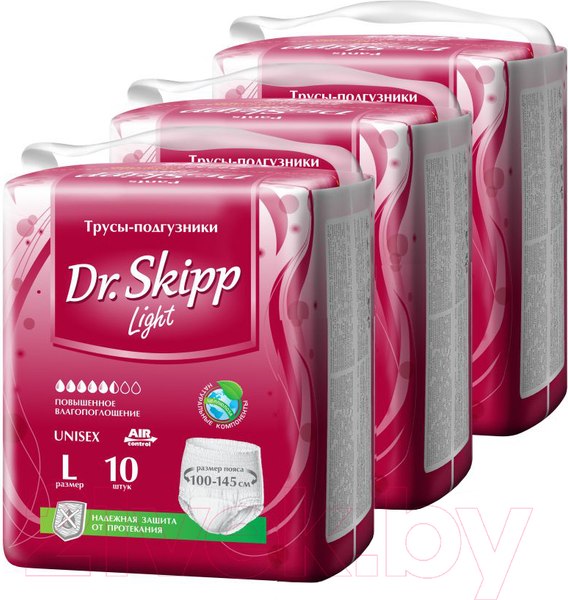 Изображение товара Трусы впитывающие для взрослых Dr.Skipp Light L3 (30шт)