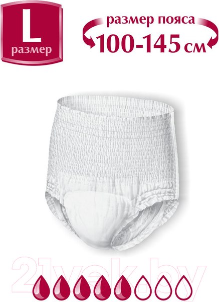 Изображение товара Трусы впитывающие для взрослых Dr.Skipp Light L3 (30шт)