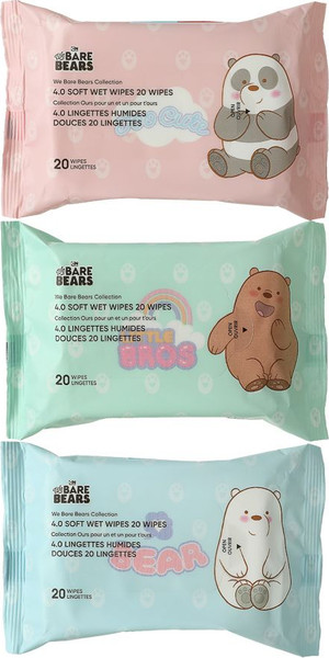 Изображение товара Влажные салфетки Miniso We Bare Bears Collection 4.0 / 0842