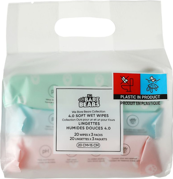 Изображение товара Влажные салфетки Miniso We Bare Bears Collection 4.0 / 0842