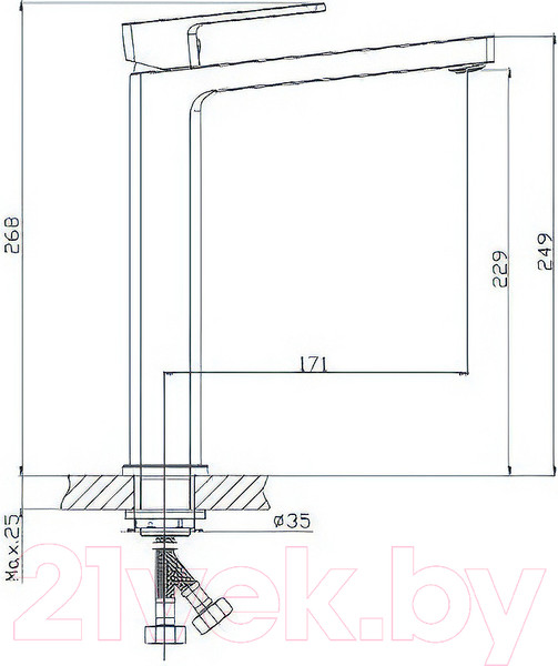 Изображение товара Смеситель Haiba HB11615-7