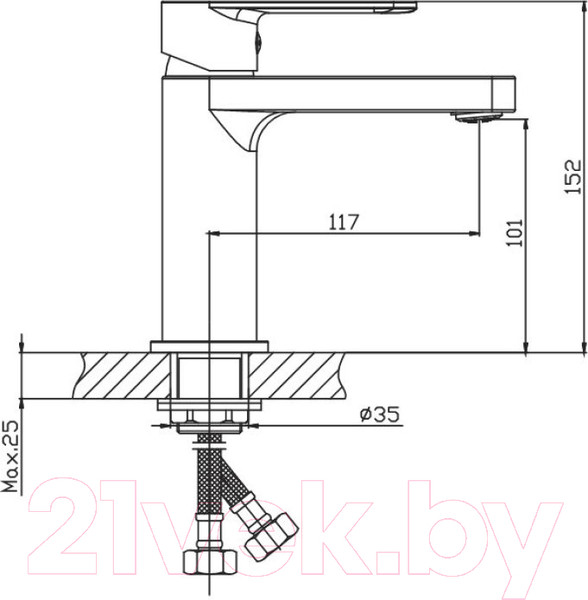 Изображение товара Смеситель Haiba HB10617
