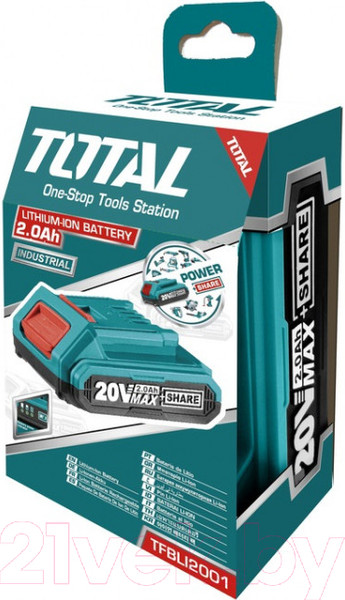 Изображение товара Аккумулятор для электроинструмента TOTAL TFBLI20011