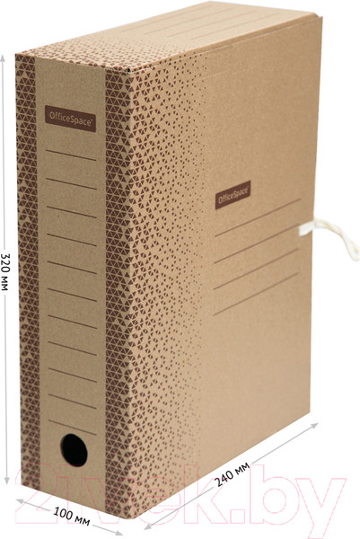 Изображение товара Коробка архивная OfficeSpace Standard / 264786 (бурый)